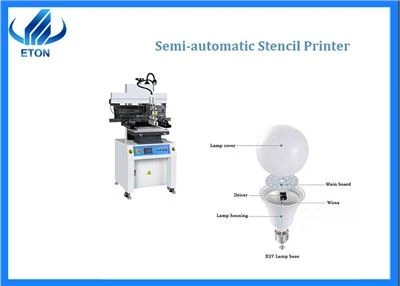 Goleuadau LED Argraffydd Stensil PCB Ar gyfer Bwlb